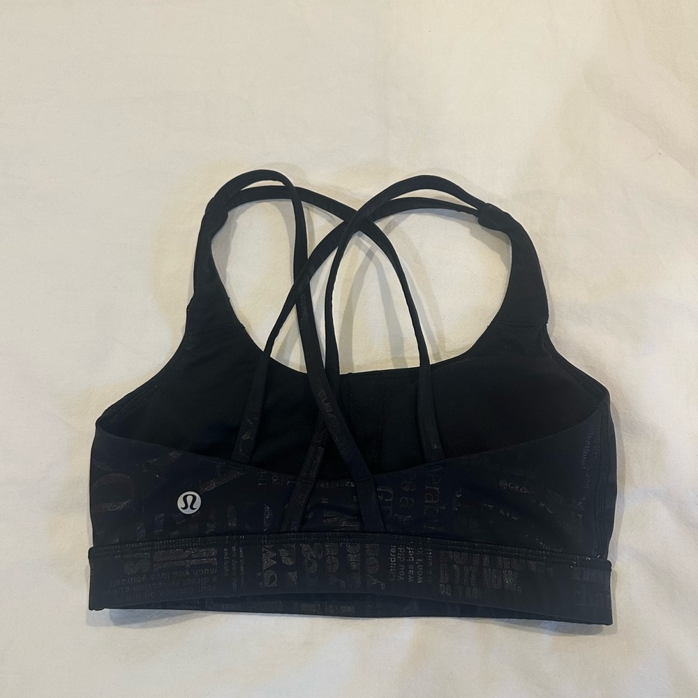 lululemon athletica Black Strappy Sports Bra